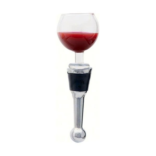 Ls Arts Inc LS Arts BS-480 Bottle Stopper - Wine Glass Acrylic BS-480